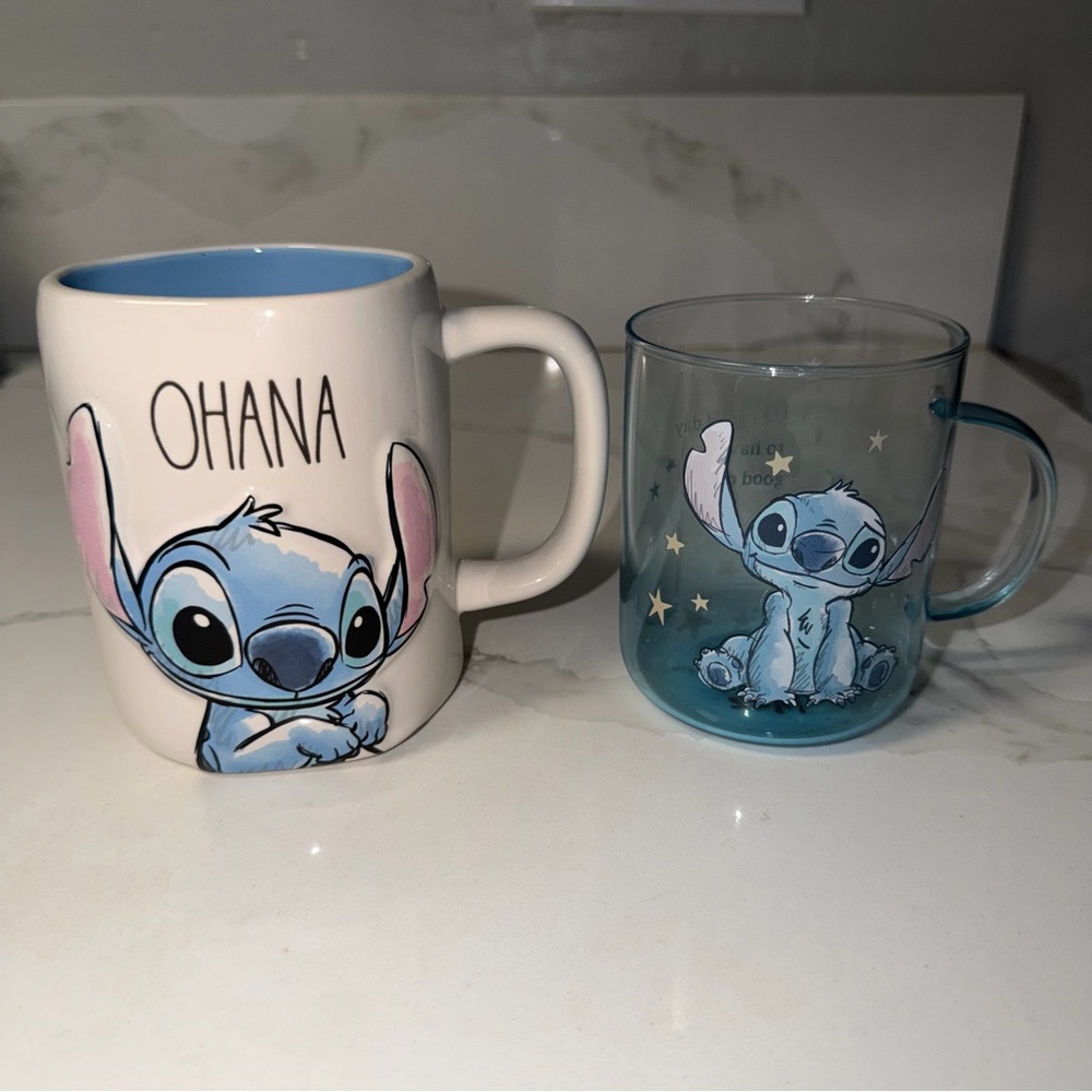 Rae Dunn Disney Stitch Mug Plus one other
